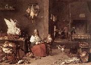 TENIERS, David the Younger Kitchen Scene sg oil painting artist